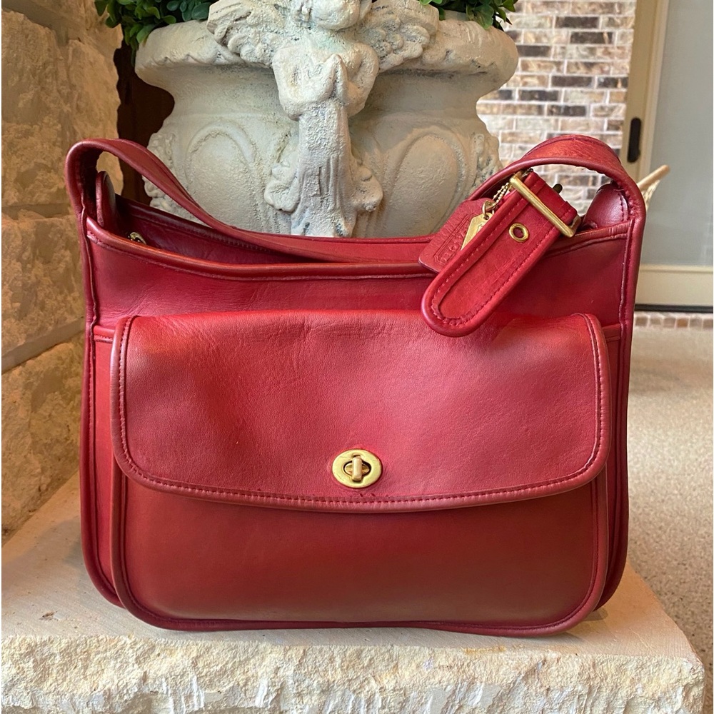 Coach Vintage Taft Crossbody Bag 9980 ❤️RED❤️